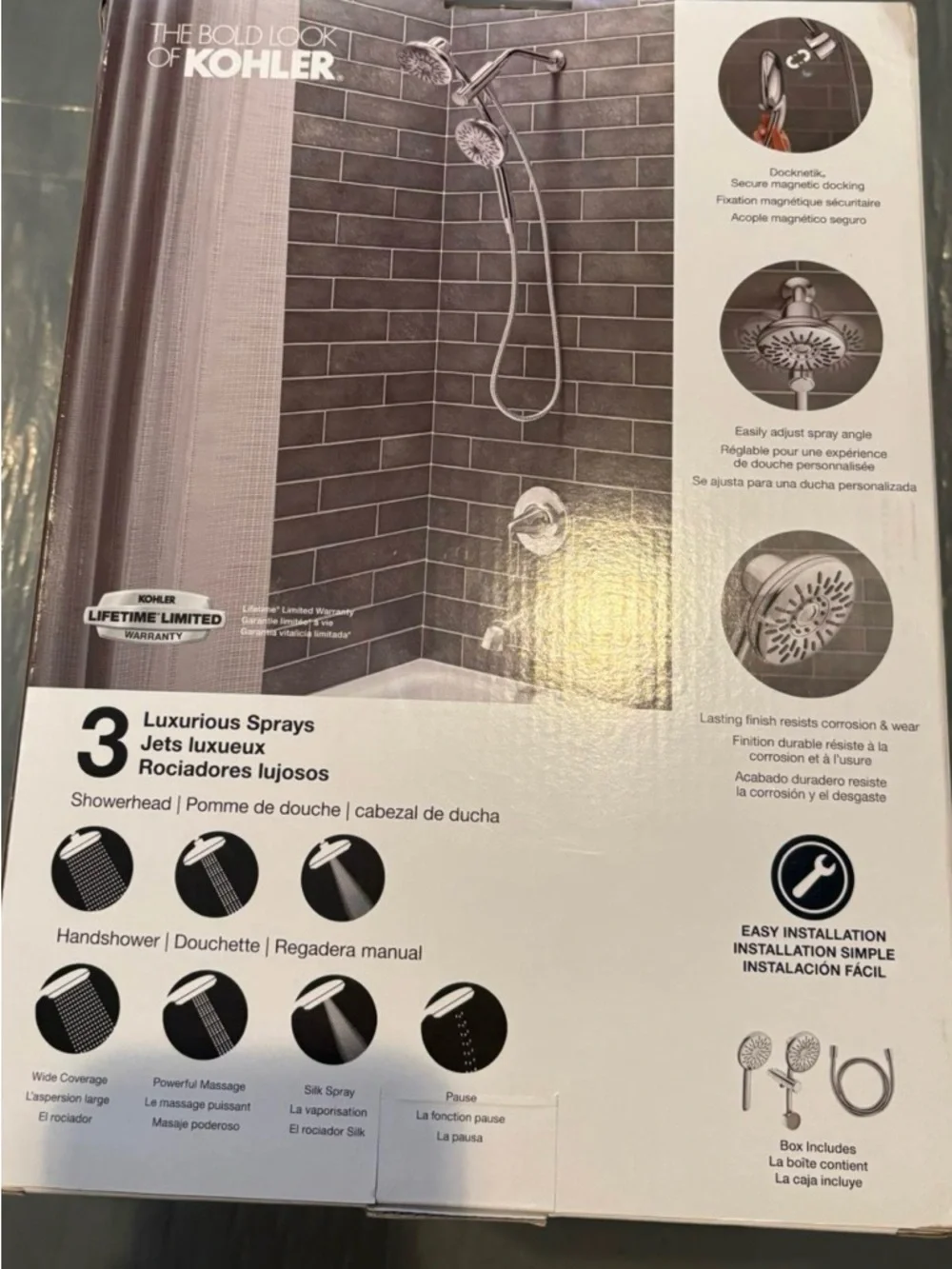 Kohler sleek chrome