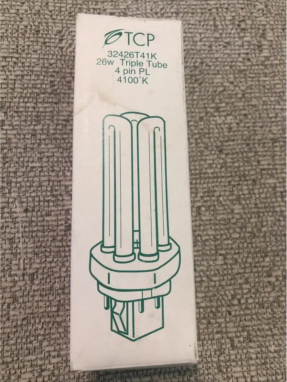 TCP 32426T41K 26W Triple Tube 4pin PL 4100 K Light Bulbs. Total Count‎ Of 8