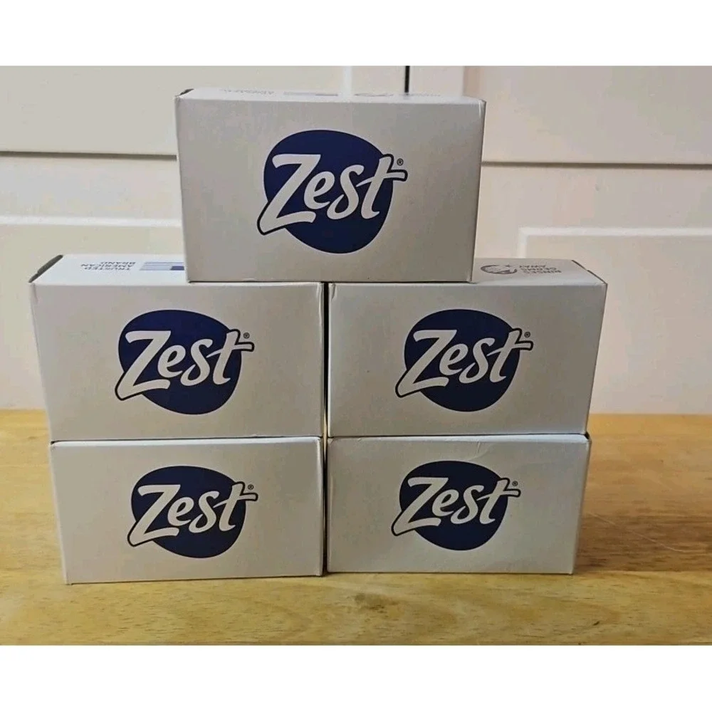 Vintage 1989 Original Zest Bar Soap (5 Bars) Zestfully Clean‎ 4oz New Old Stock