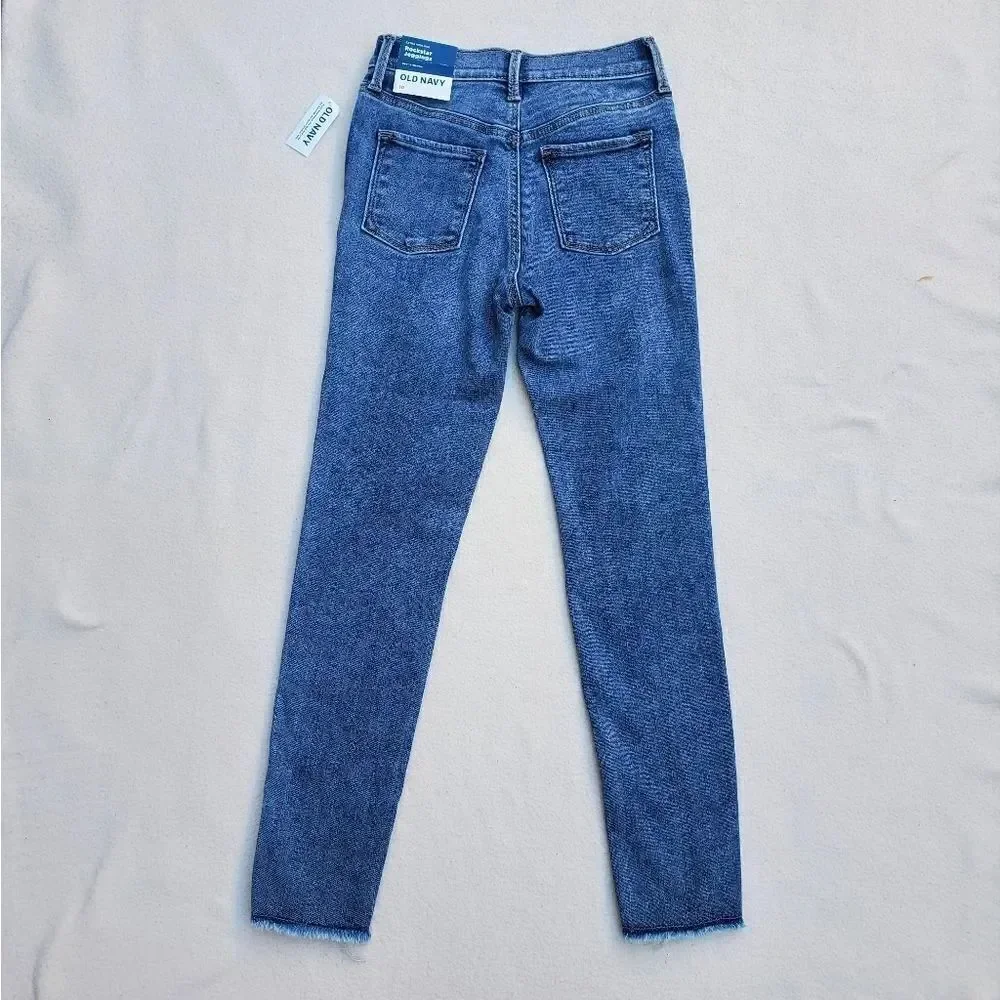 Old Navy navy 3% distressed