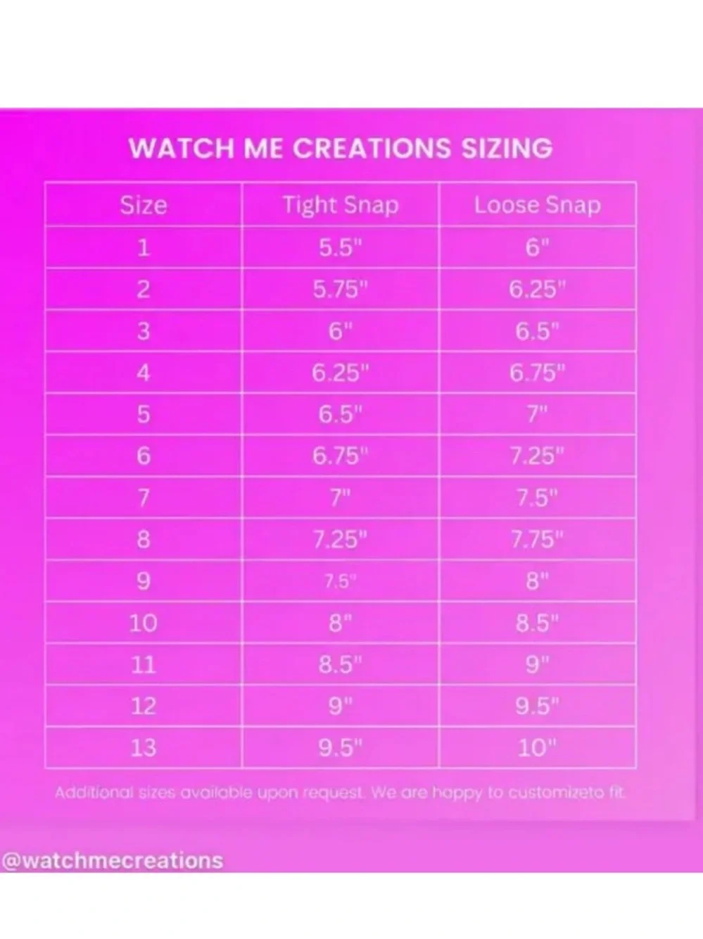 Watch Me Creations brand new