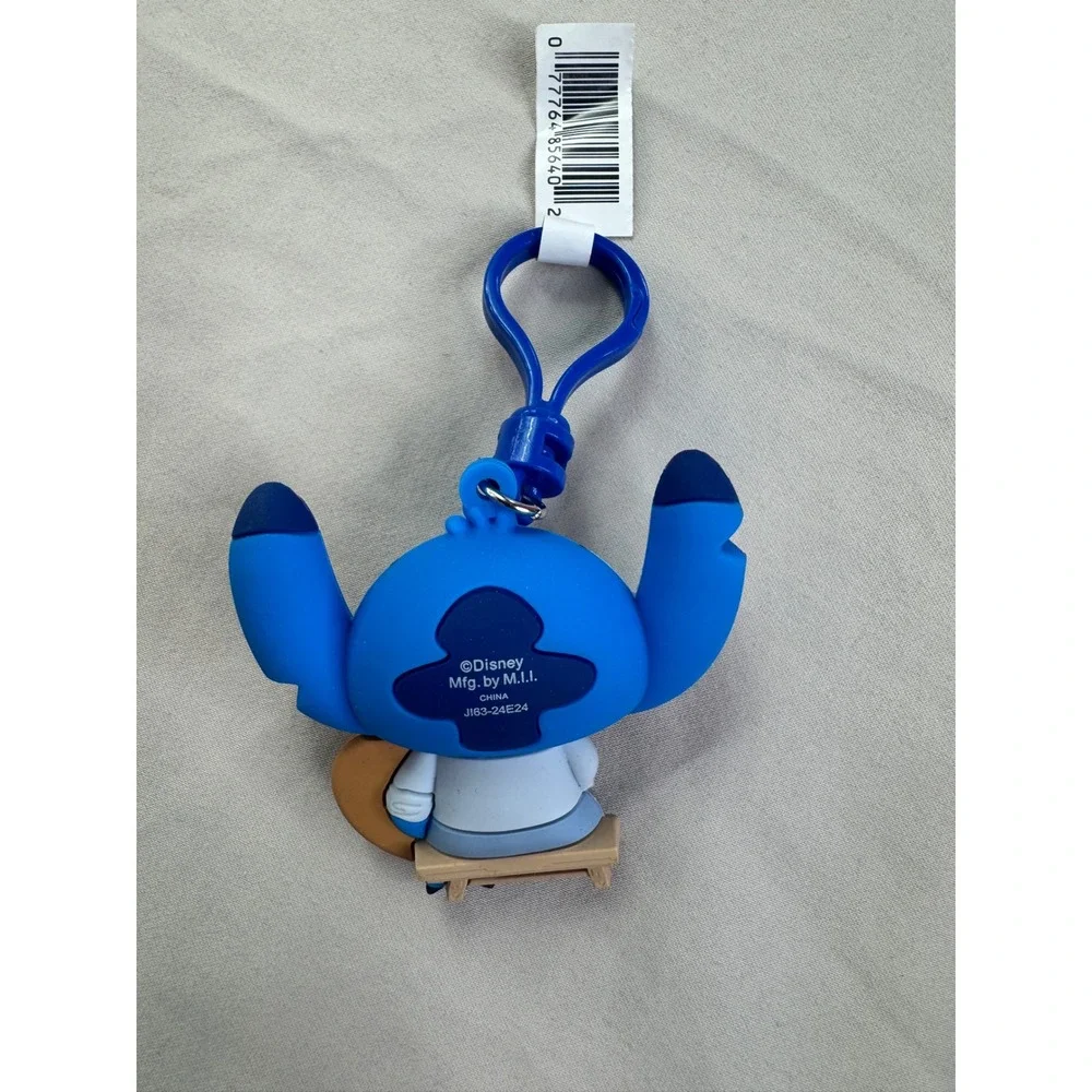 Disney‎ Lilo & Stitch Artist Painter Stitch 3D Foam Bag Clip Keychain New