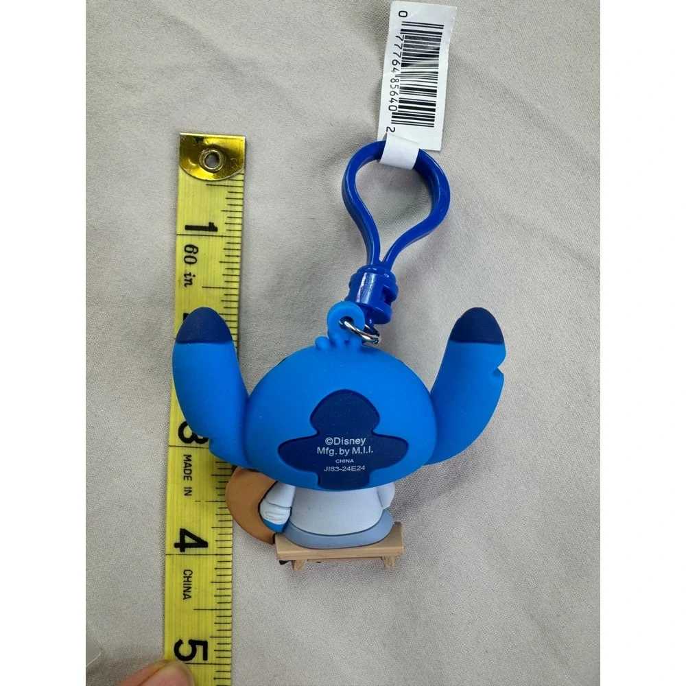 Disney‎ Lilo & Stitch Artist Painter Stitch 3D Foam Bag Clip Keychain New