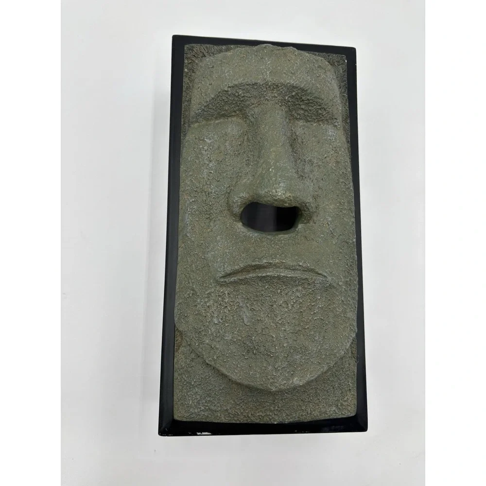 Moai Easter Island Face Tissue Box Cover Rotary‎ Hero Inc Tokyo Japan
