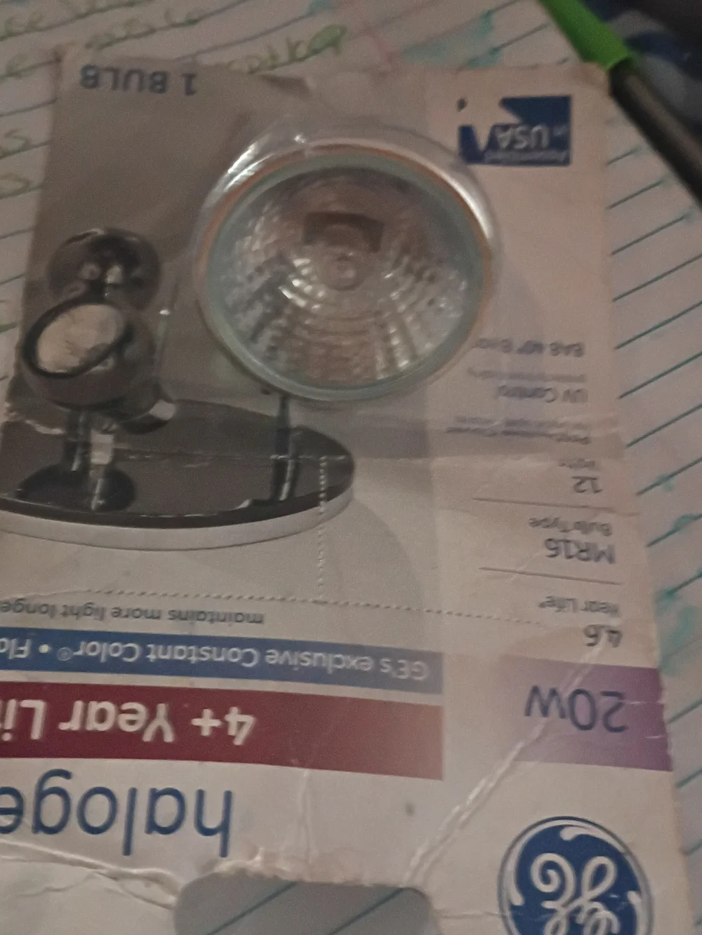 General Electric ge halogen