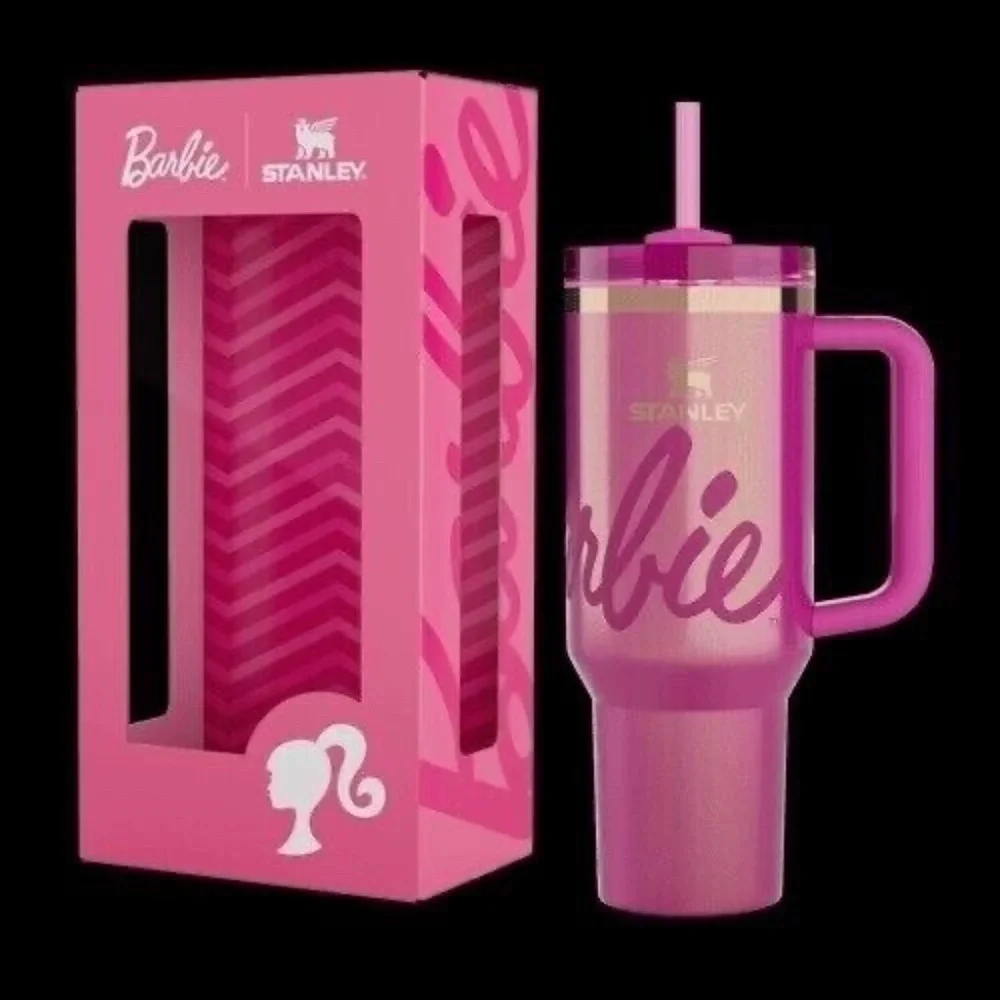 BARBIE™ Icon Barbie 40 OZ Quencher STANLEY Cup; NEW in box; w/BONUS!‎