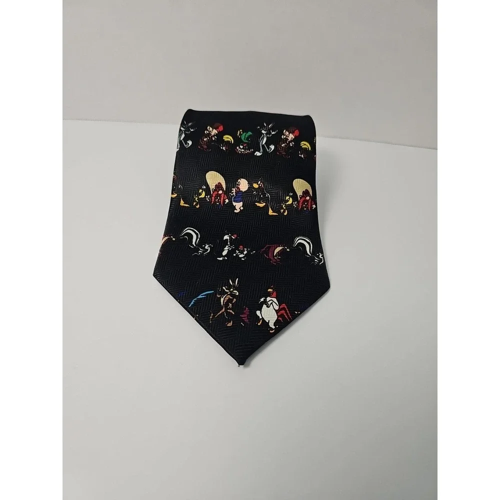 Vintage 1997‎ Looney Tunes MANIA Cartoon Novelty Necktie BUGS BUNNY DAFFY DUCK