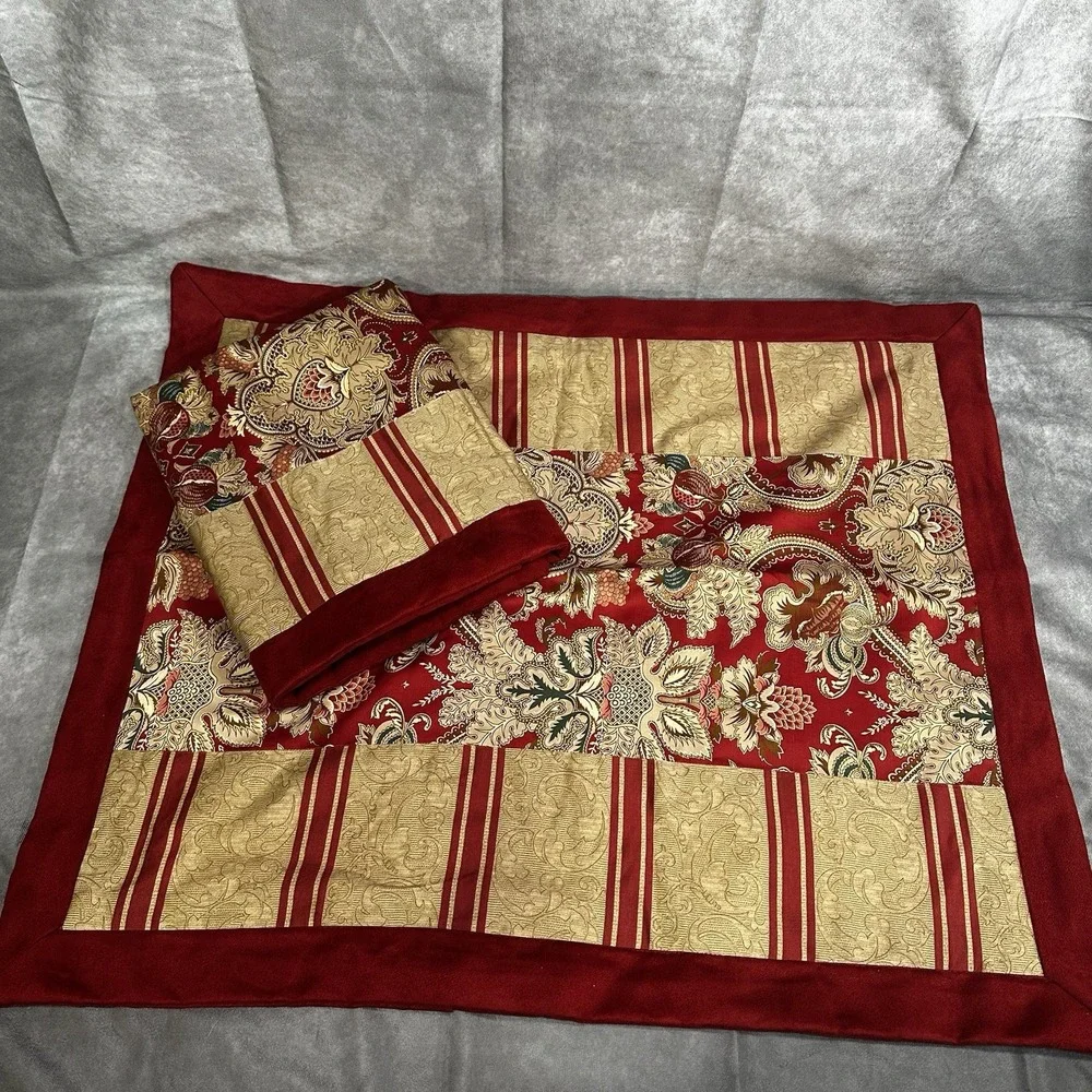 Ralph Lauren Jardinere Bertrand Stripe Custom Shams 21x25.5 Standard‎ Size