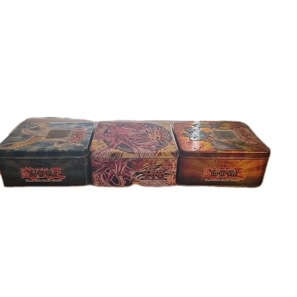 3‎ YuGiOh Empty Collectible Tins Majestic Dragon, Elemental Hero, Crystal Beast
