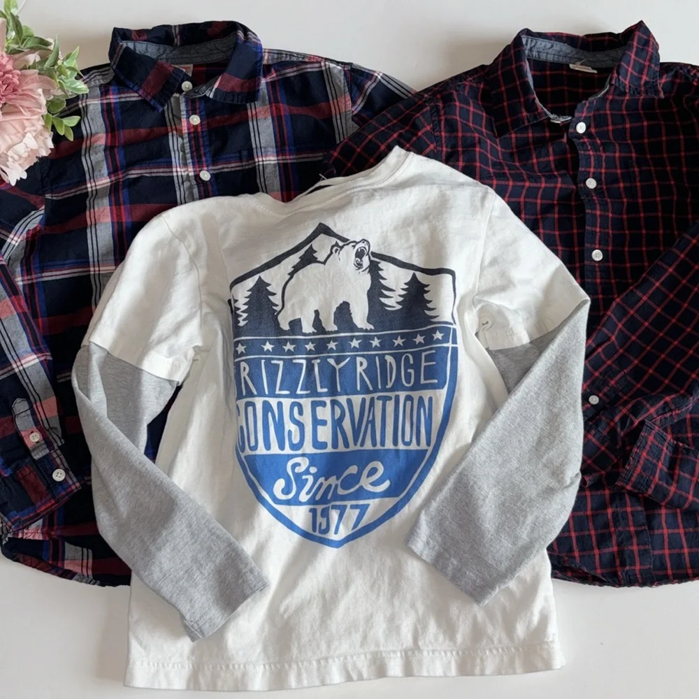 Gymboree Boys Shirts Size 10/12 Gymboree Boys plaid Button Down Shirts Size 10