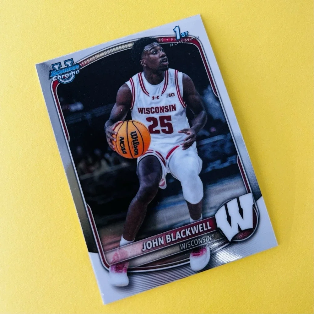2025/26 Bowman Chrome U John Blackwell 1st Bowman Wisconsin‎ BCP-78