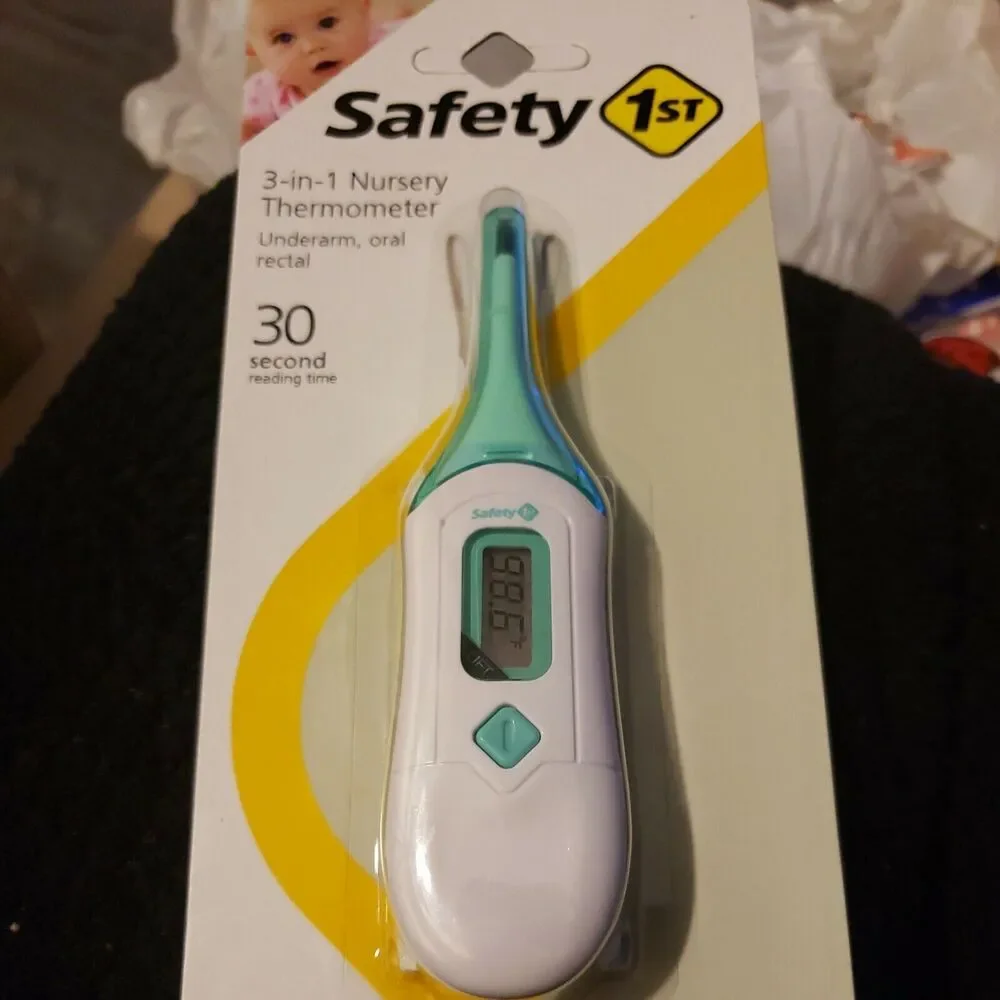Safety 1st Rapid Read 3-in-1 Thermometer 30 Sec Reading‎ Baby Kids Oral Rectal