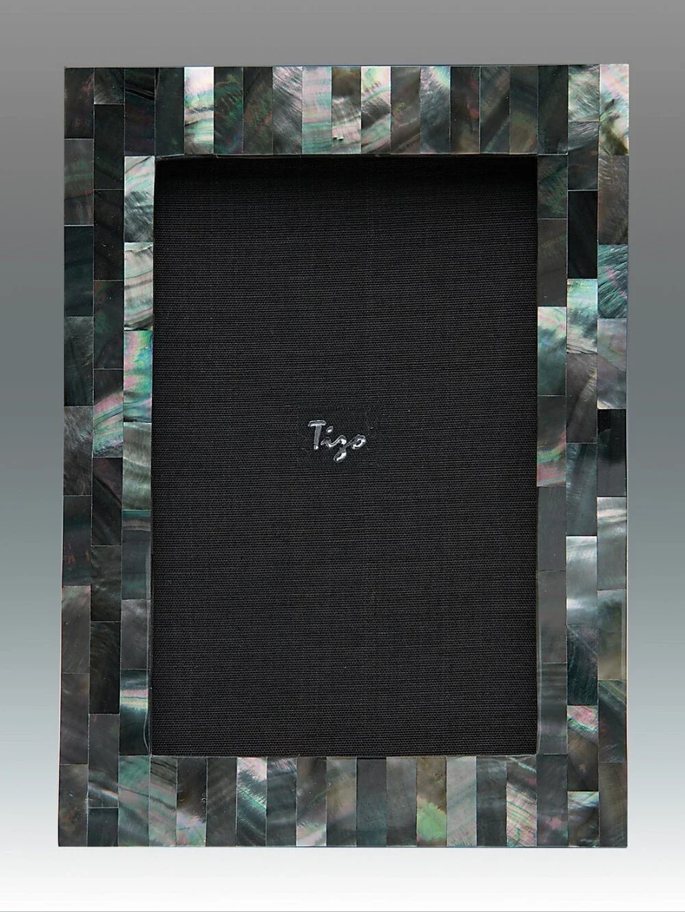 TIZO Black Mother-of-Pearl Mosaic Photo Frame 5x7 NEIMAN MARCUS