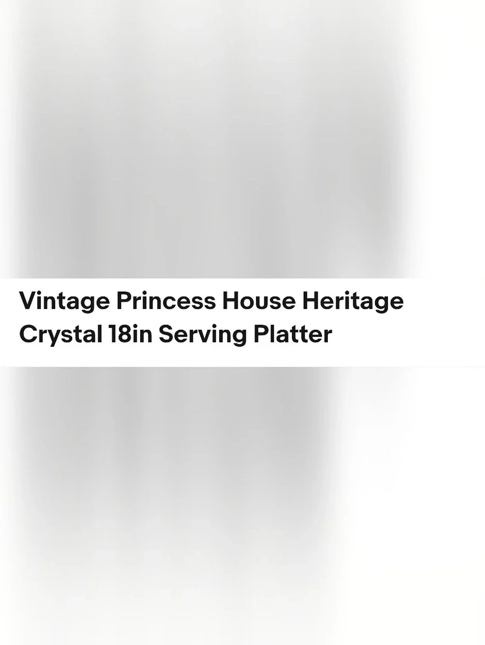 Princess House ornate oval