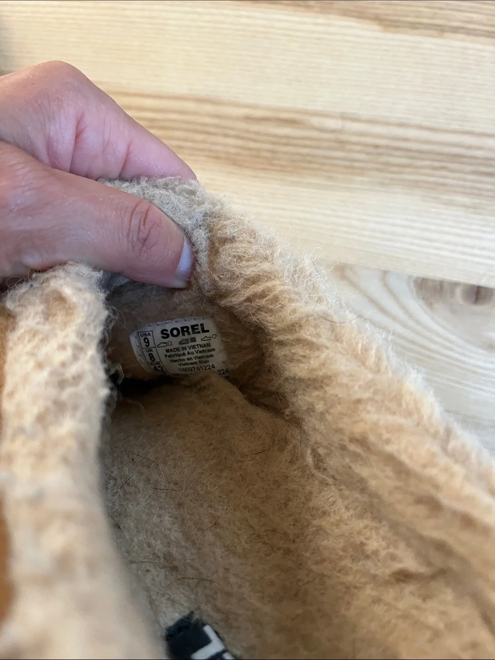 Sorel suede slip