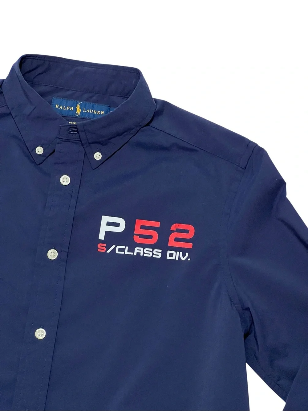Ralph Lauren Boys L 14/16 Shirt Regatta Polo Ocean Challenge Performance Sailing