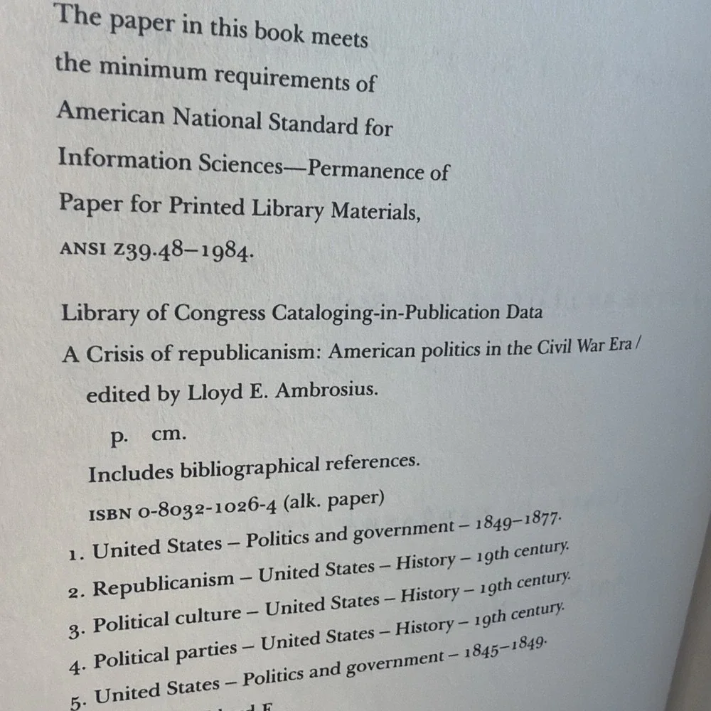 N/A crisis american