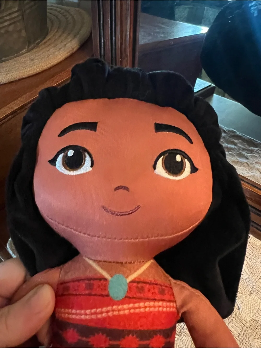 DISNEY‎ Classic Plush Princess Doll Moana Embroidered Face Approximately 14 in.