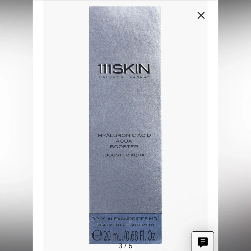 111SKIN‎ Hyaluronic Acid Aqua Booster Hydrating Serum 20ml 0.68oz New in Box