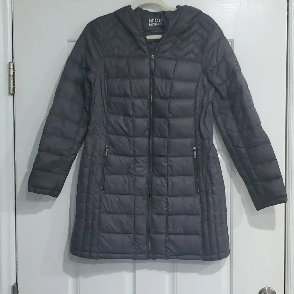 Black Micheal Kors Down Filled Jacket Size Small