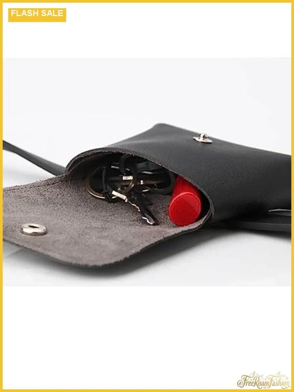 eYLun Women's Faux Leather Grommet Chain Belt with Mini Waist Bag Punk Goth