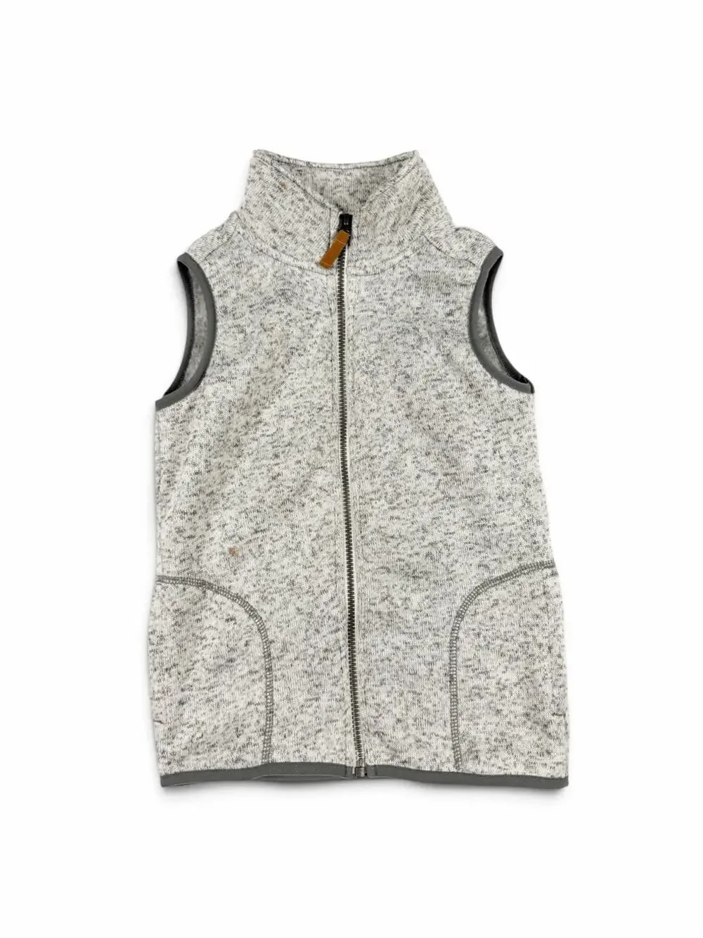 Carter’s Kid Boys Sweater Fleece Full Zip Vest Gray Size 8