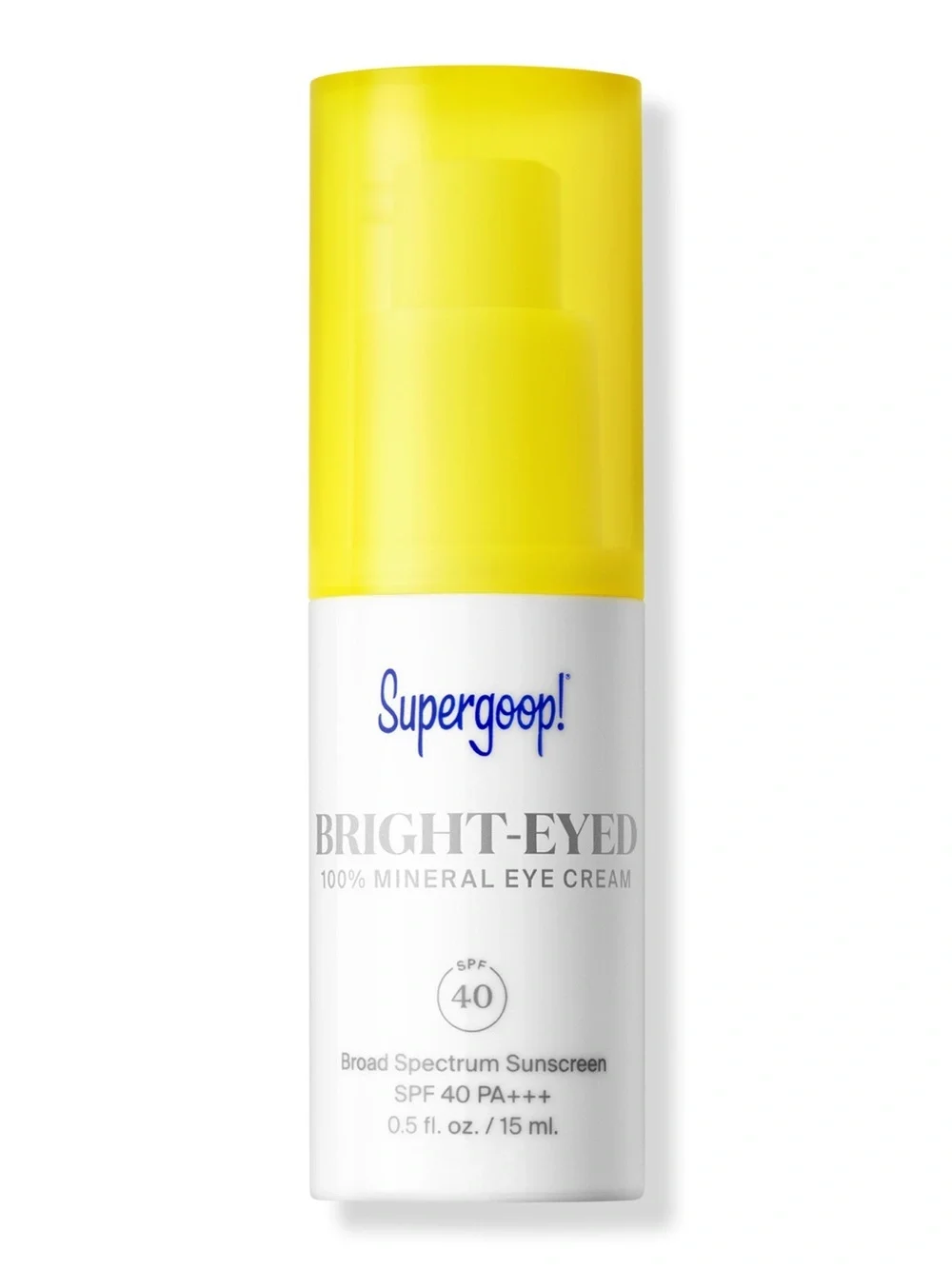 NEW Supergoop Bright-Eyed 100% Mineral Eye Cream SPF 40