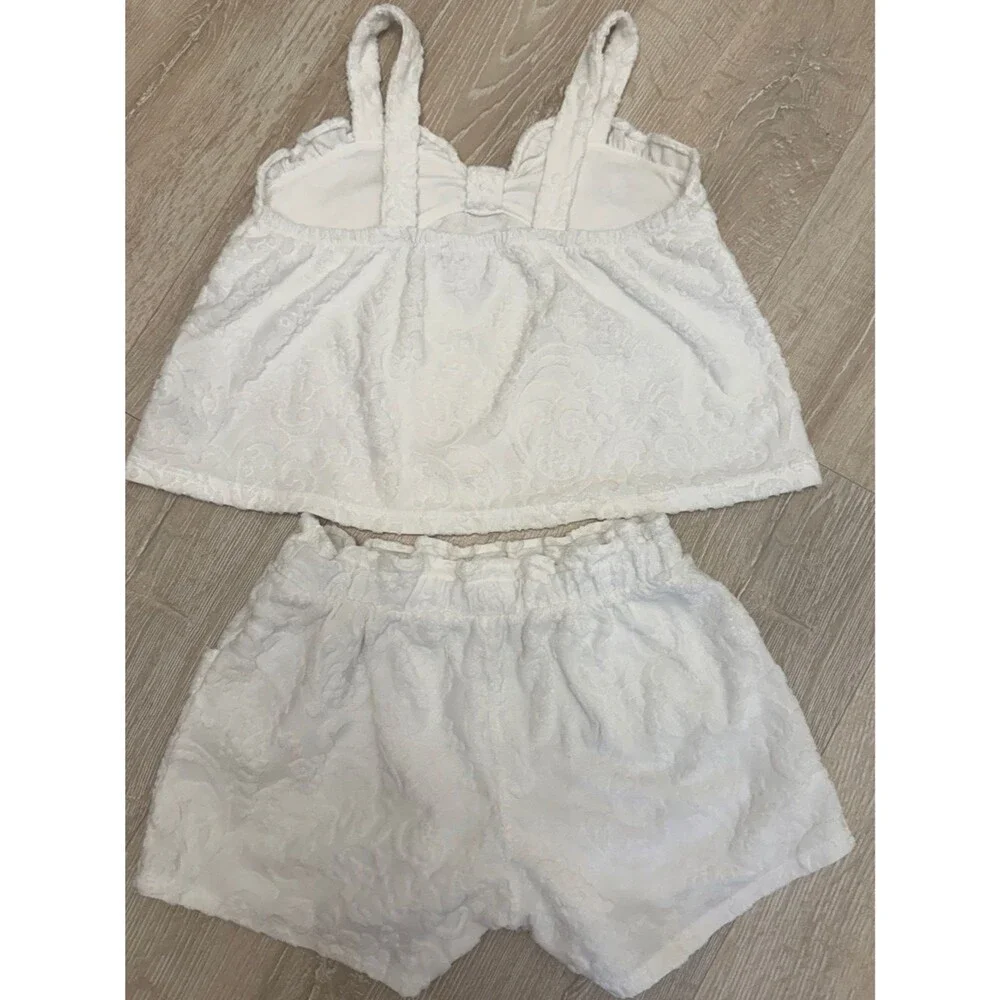 Janie and Jack Floral Terry Jacquard Short Set Size 10
