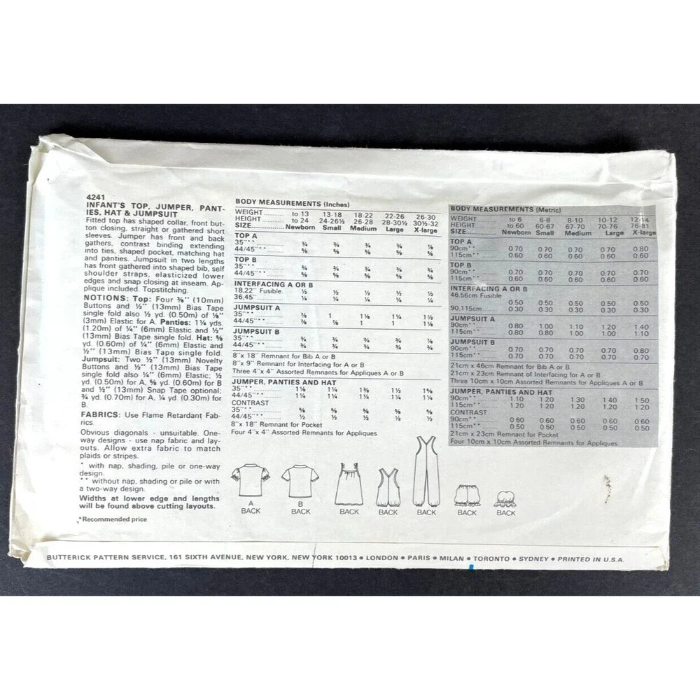 Butterick sewing pattern