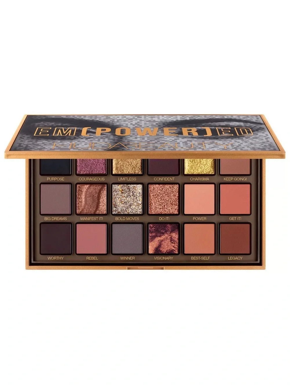 Huda Beauty Empowered Eyeshadow Palette - Warm Neutrals & Shimmers