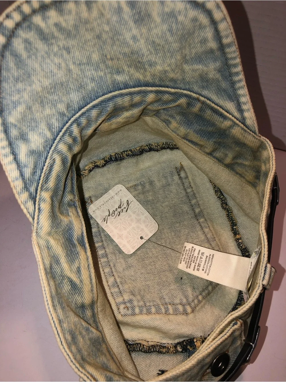 Free People edge cut denim
