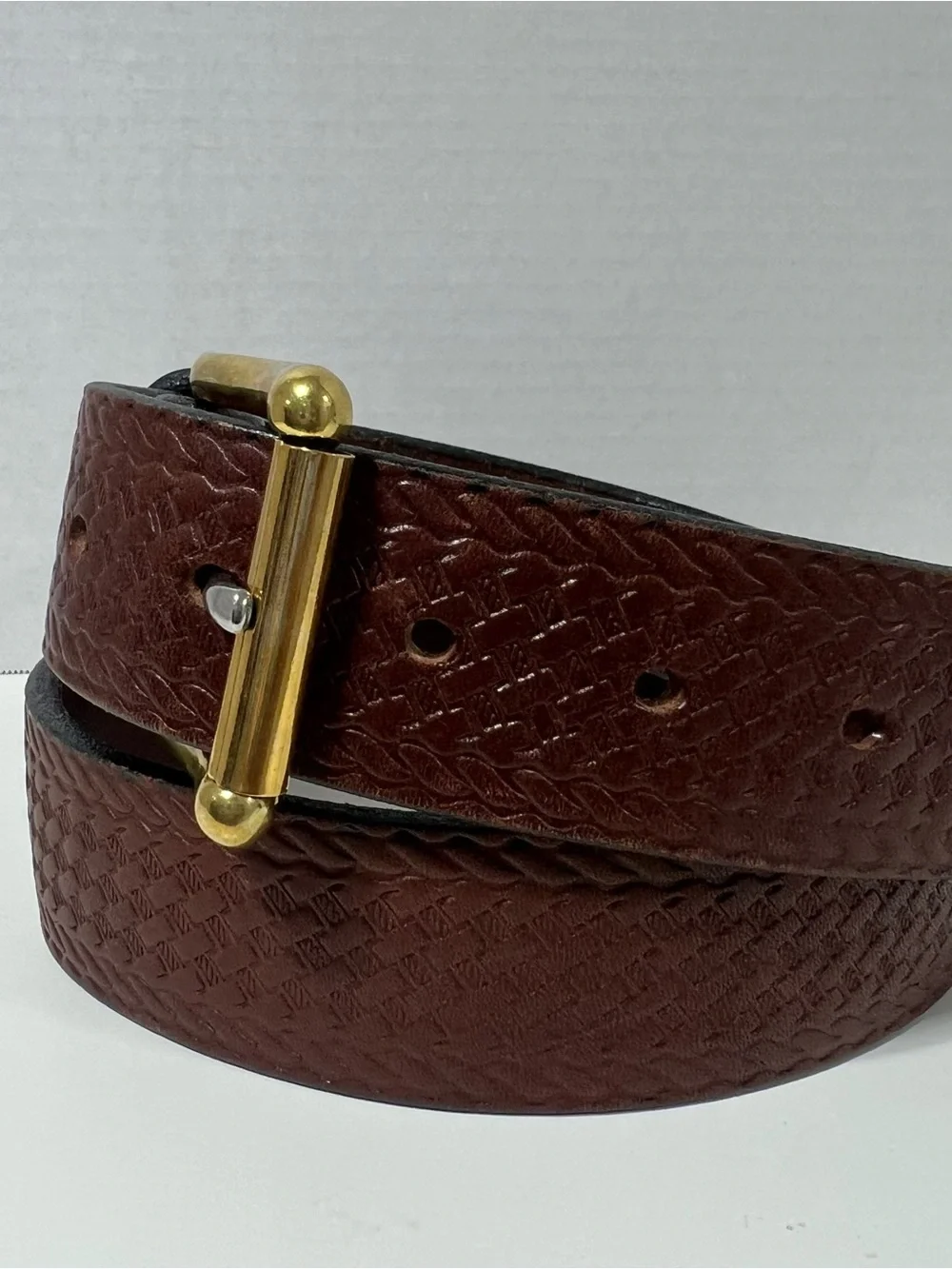American Bench Craft 100% Leather Brown Western Men’s Belt