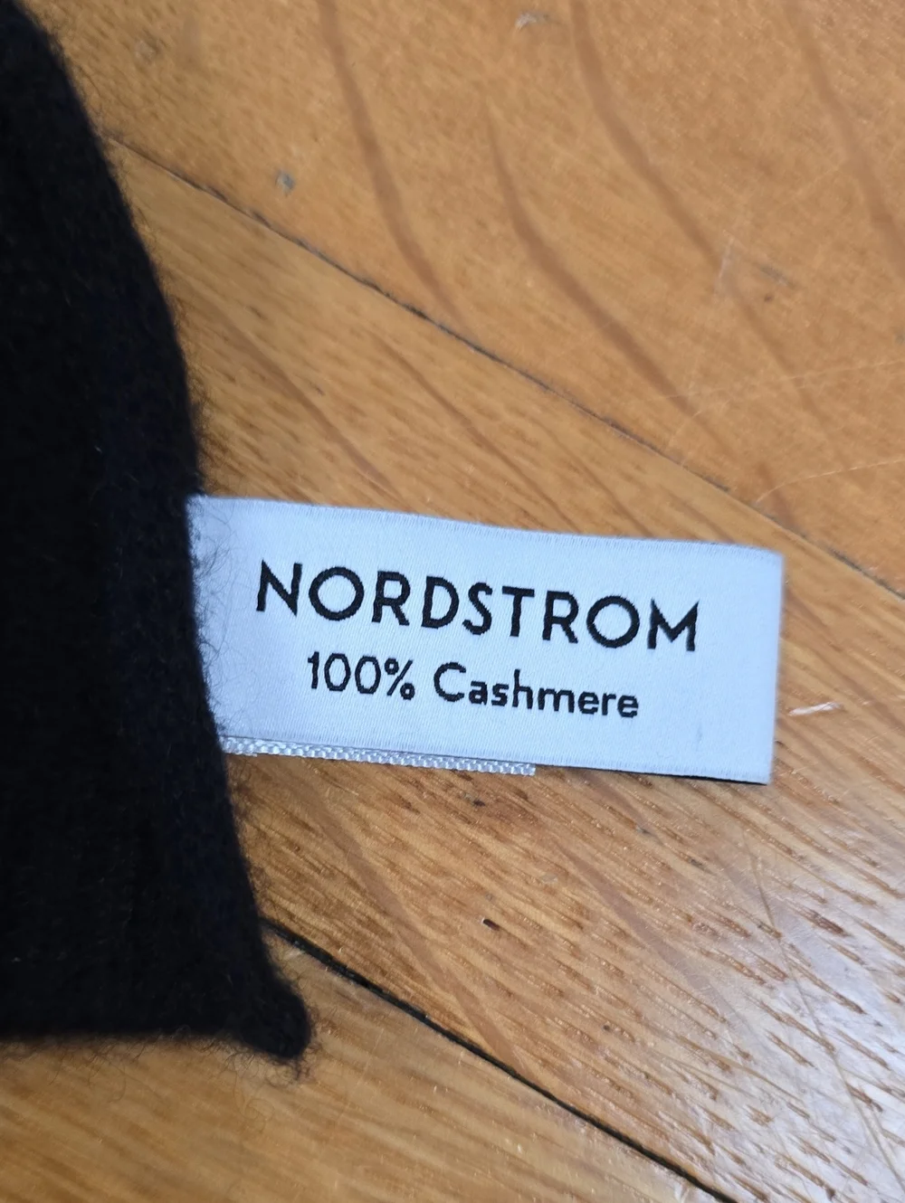 Nordstrom, Cashmere Travel Wrap Scarf, Black, EUC, Women's OS (90