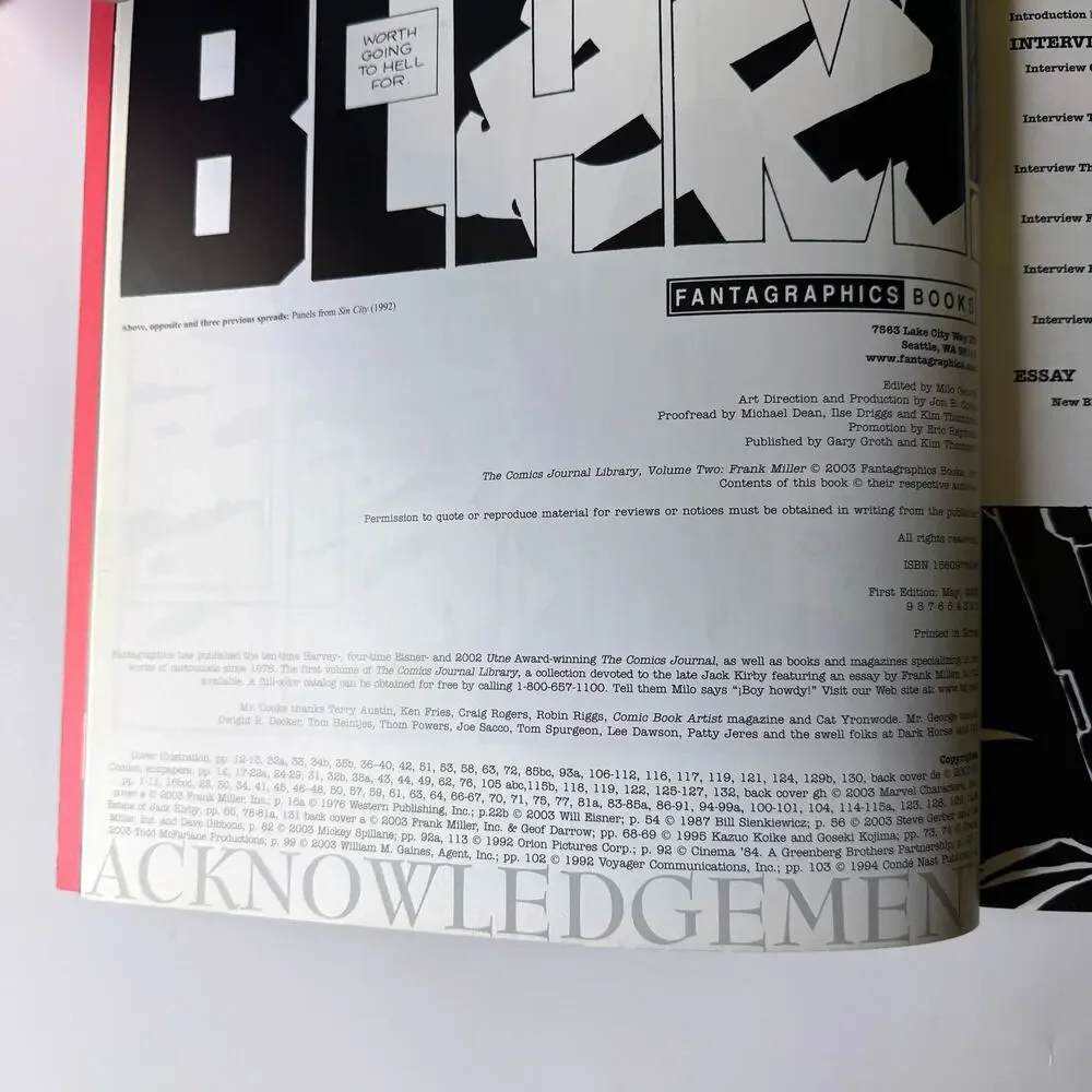 Fantagraphics comics journal