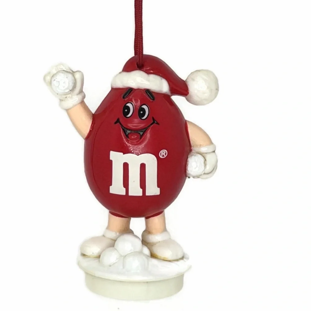 Vintage M&M'S Red Ornament Candy Topper