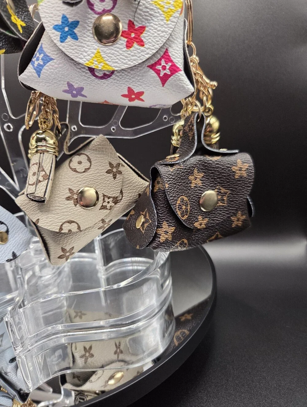 New Novelty Faux Leather Bag Charm / Keychain