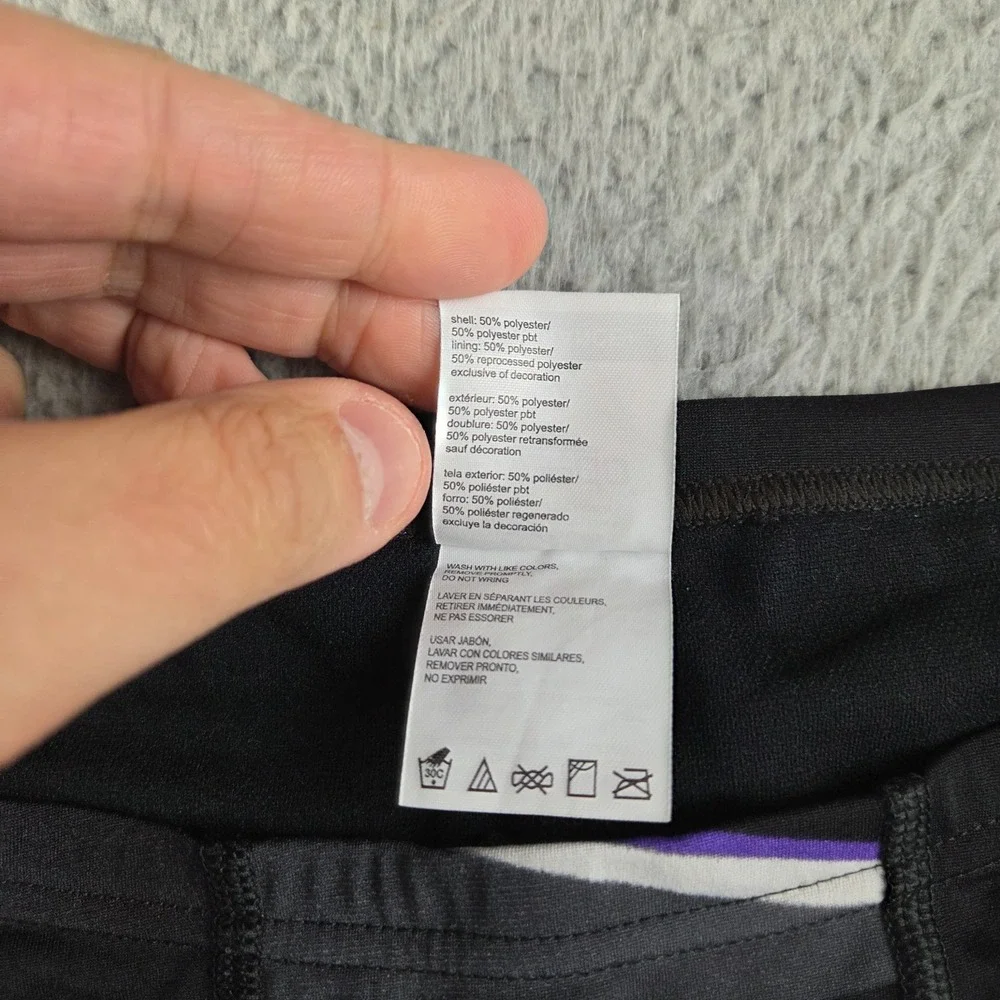 Speedo Endurance Plus Infinite Pulse Jammer Swimwear Size 34 Black Purple