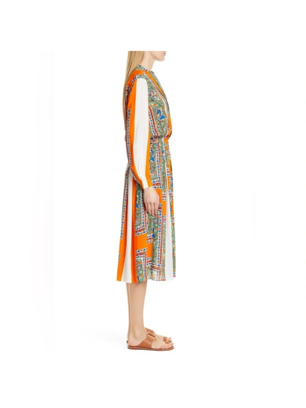 Tory Burch pleated where tangerine
