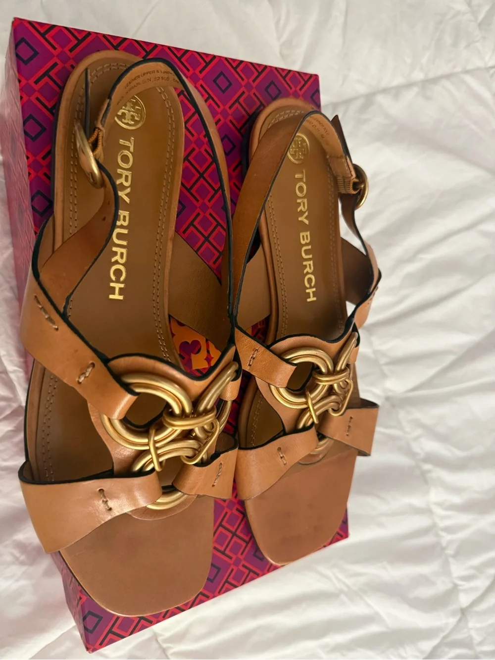 Tory Burch tan leather