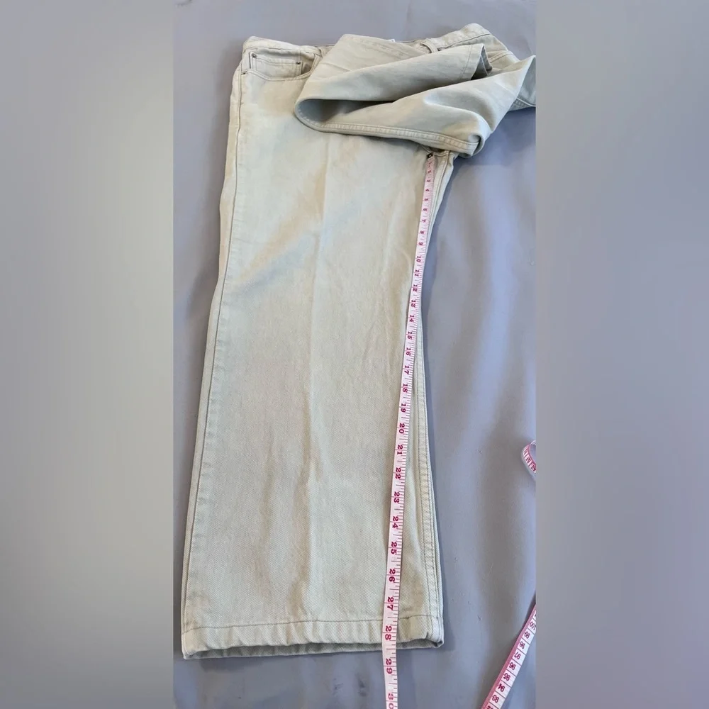 LEVIS 505 Regular Fit Jeans Mens 42 Beige‎ Straight Regular Denim W42 L32