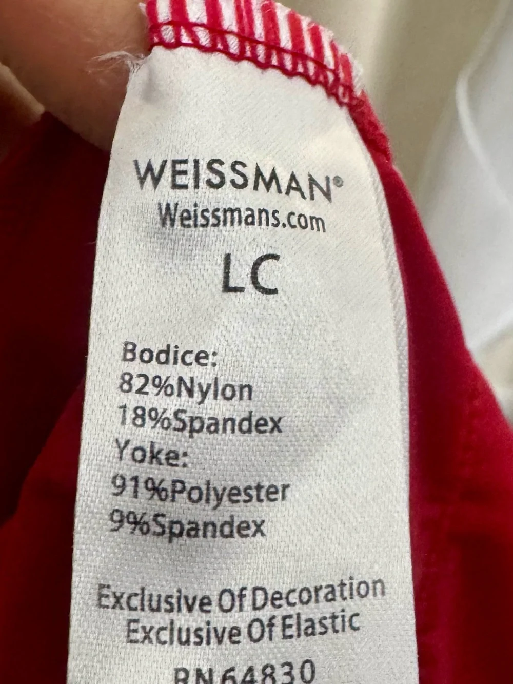 Weissman Red One-Shoulder Fringe Dance Costume
