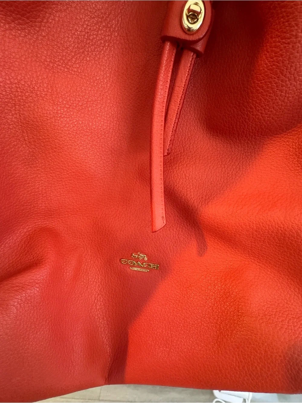Coach pebbled leather