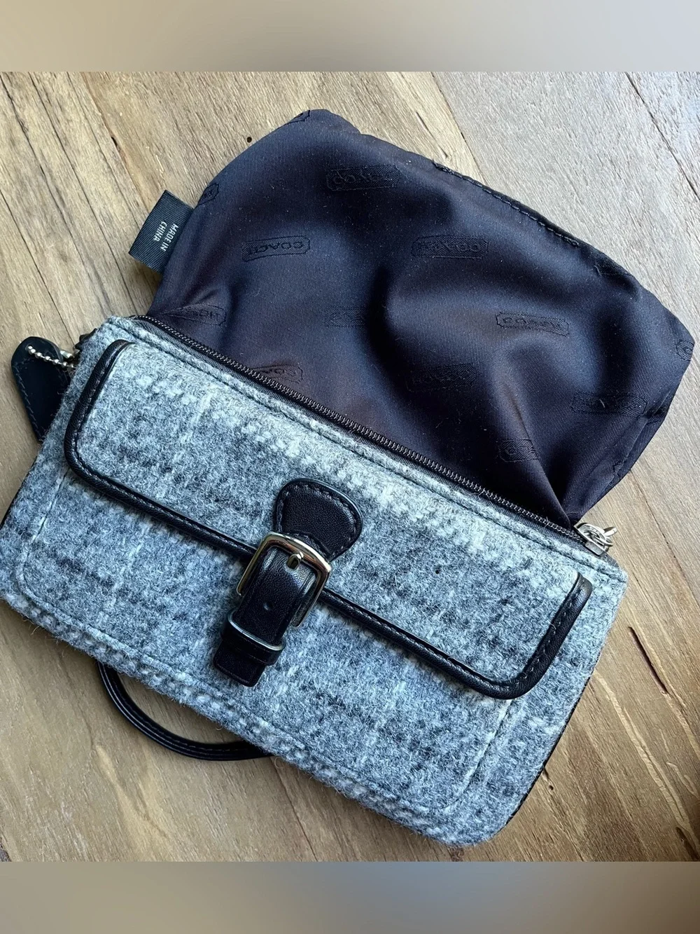 Coach wool tweed