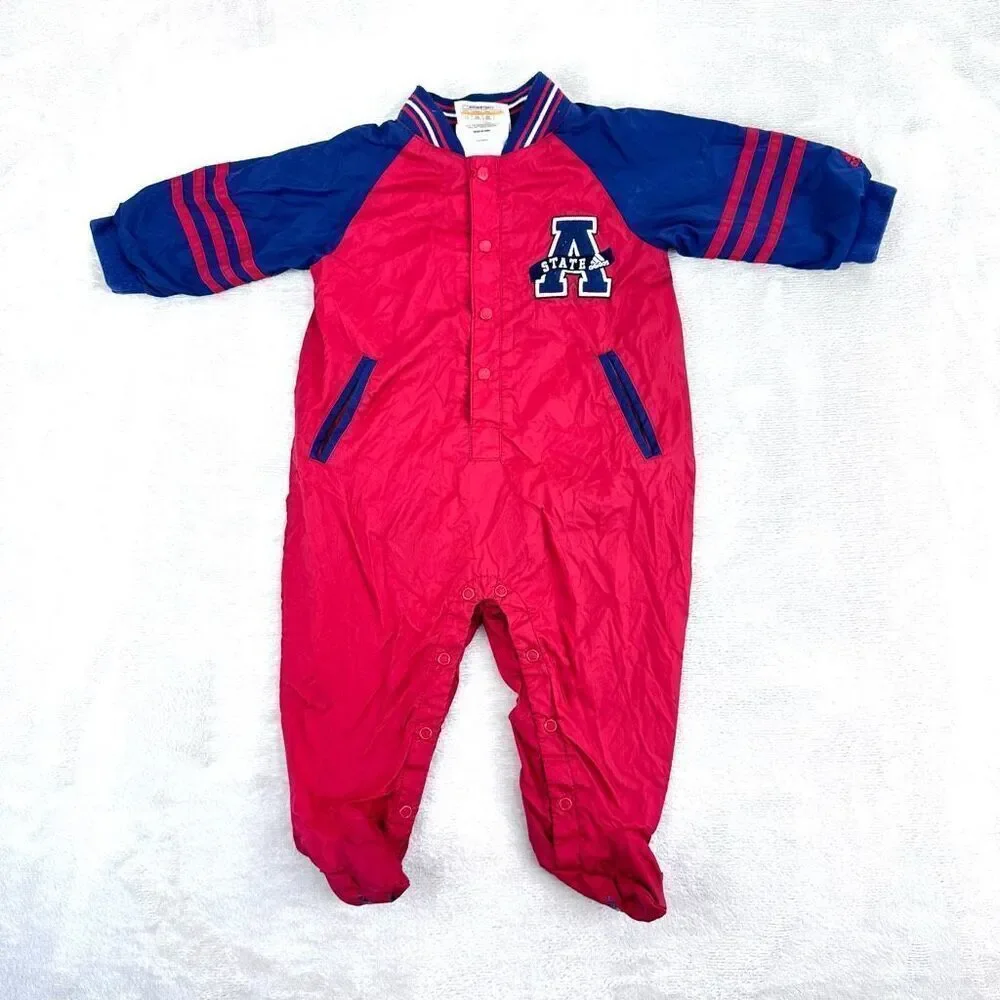 Vintage 90s ARIZONA STATE adidas Onesie Large (6-9‎ mo) Nylon Windbreaker Lined