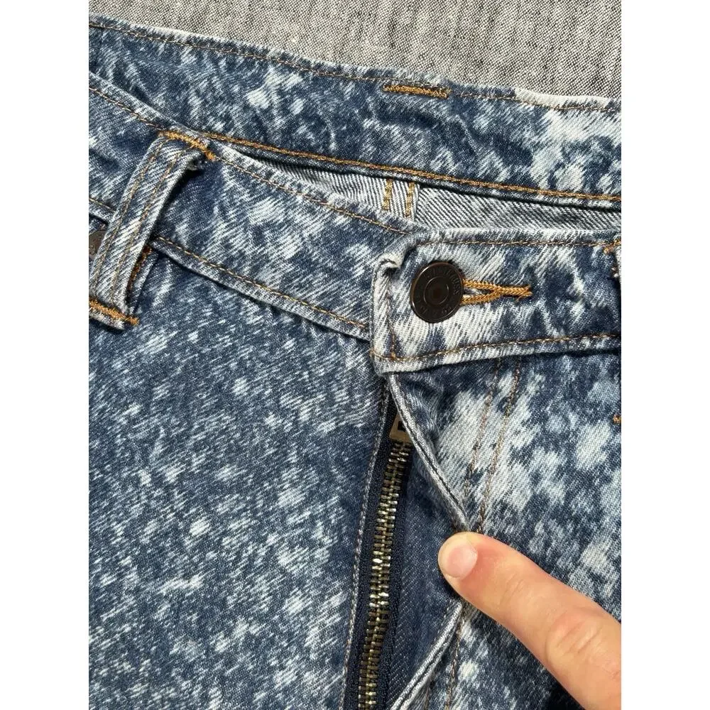 Levis Super Baggy Jeans Men 32x34 Acid Wash Drawstring Skateboarding Y2K