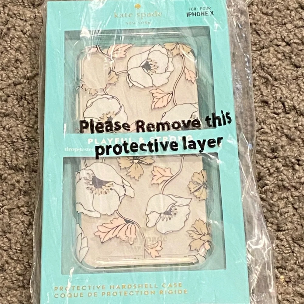 Kate Spade Floral IPhone X Hardshell case NIB