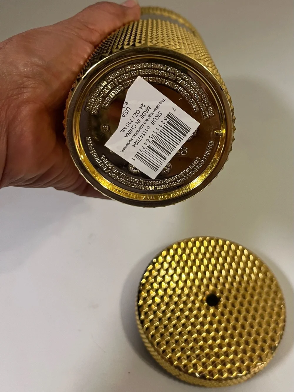 Starbucks textured studded