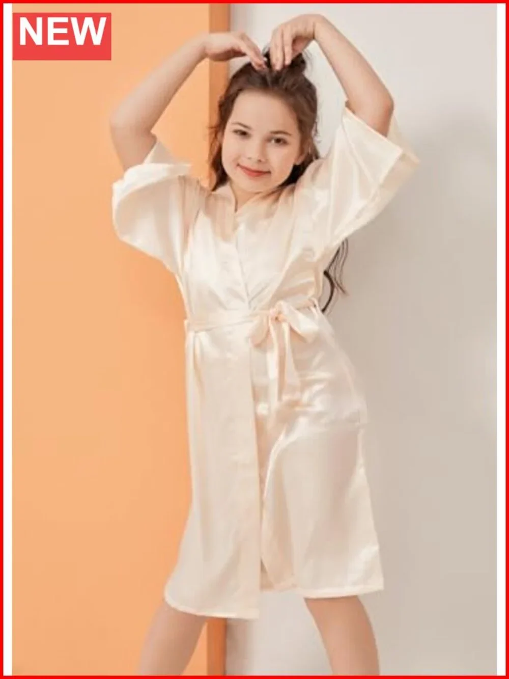 N/A satin kimono
