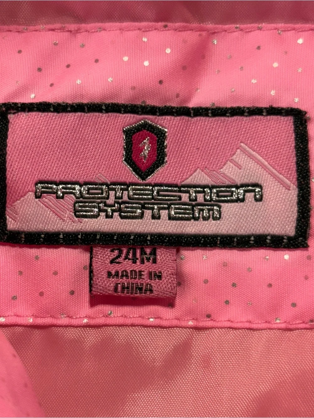 Protection System Girl Size 24M Pink Full Zip Puff Hooded jacket