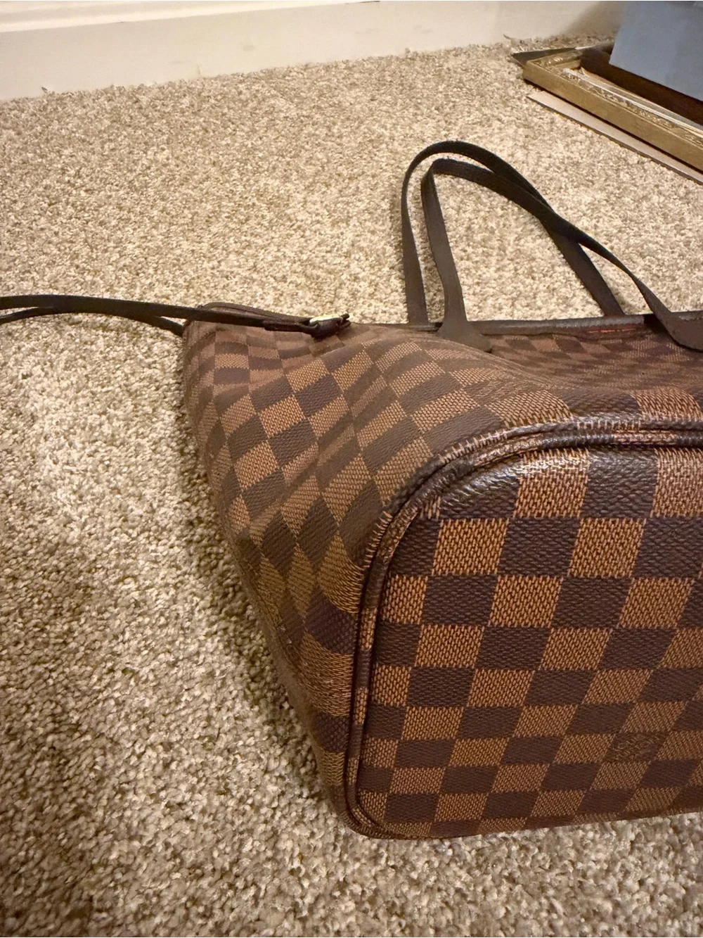 COPY- LV Brown Checkered Tote Handbag